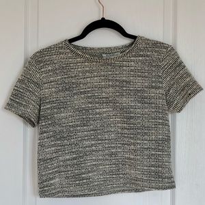 Zara Trafaluc Black & White T-Shirt, S